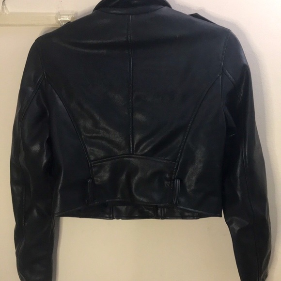 β¨πBNWOT!NEVER WORN!Forever21 Faux Leather Moto Jacket!Sz S!β¨ - Picture 5 of 6
